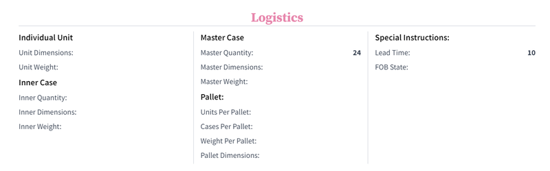 logistics section