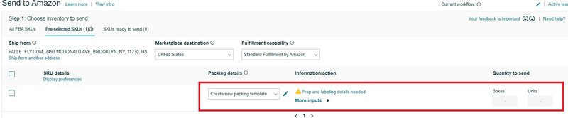 packing template