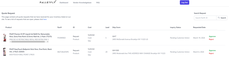 request list