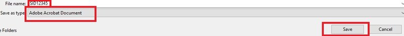 save as pdf