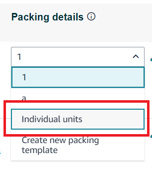 select individual units