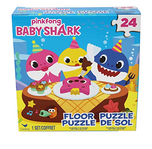 ''Cardinal GAMEs 6054915 Baby Shark 24pc Floor Puzzle, Multi Colour''