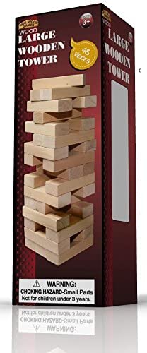 Forever Toys Large Wood Tower Game 48 PIECES