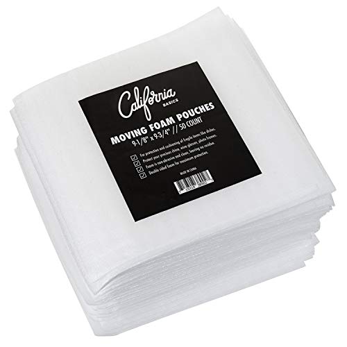 ''Premium Foam Packing SHEETS(50 Count, 9 1/8 x 9 3/4 inches) Cushion Foam Wrap SHEETS, Moving Suppli