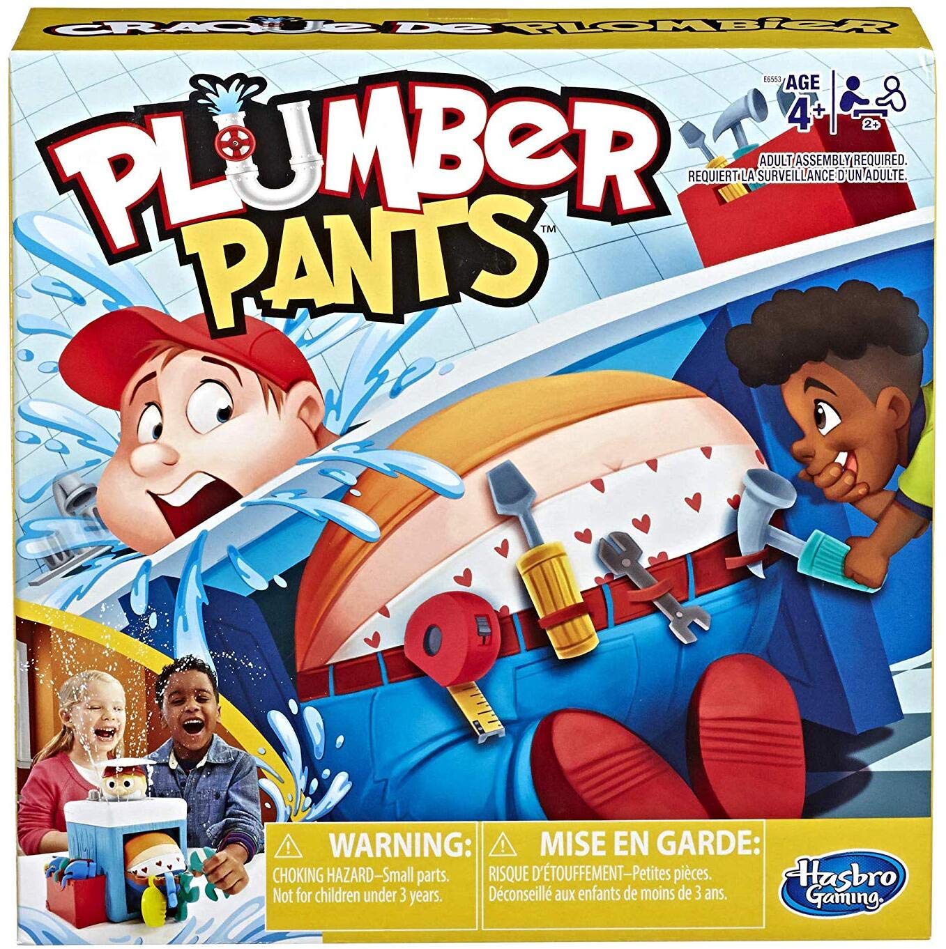 Hasbro Gaming Plumber PANTS Game for Kids Ages 4 & Up