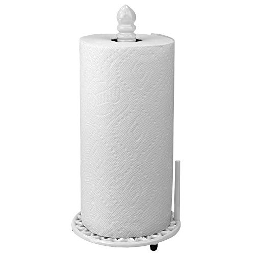 ''Home Basics Sunflower Collection, Free-Standing CAST IRON Paper Towel Holder with Dispensing Side B