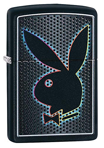 Zippo Playboy Multi Color Bunny Black Matte Pocket LIGHTER