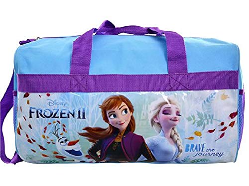Frozen 2 600D Polyester DUFFLE BAG with printed PVC Side Panels