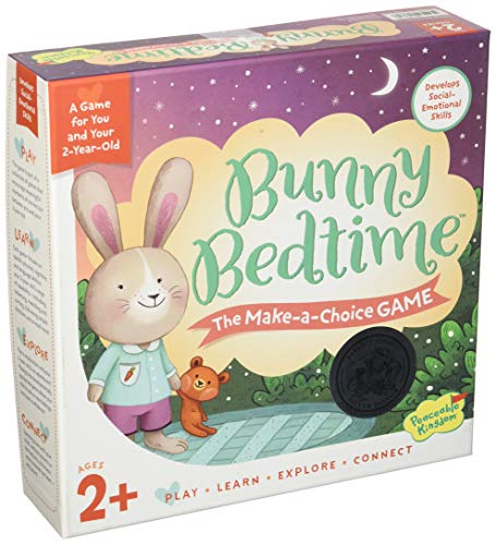 Peaceable Kingdom Bunny Bedtime The Make a Choice GAME for You and Your 2 Year Old