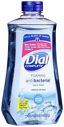 ''Dial Complete Antibacterial Foaming Hand SOAP Refill, Spring Water, 32 Fluid Ounces''