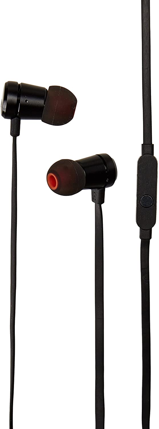 ''JBL T290 Premium in-Ear HEADPHONES with mic, Flat Cord with Universal Remote, Pure bass''