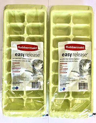 Product Image - Rubbermaid Easy Release Ice Cube Tray - Pack of 2, Lime Green (PRICE FOR A SINGLE UNIT)