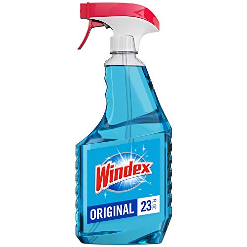 ''Windex GLASS and Window Cleaner Spray Bottle, Bottle Made from 100% Recycled Plastic, Original Blue