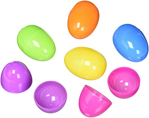 ''U.S. TOY (ED9) Beautiful Assorted Color 2 3/8'''' Plastic Easter Eggs - 12 Pack - Perfect Size Easter
