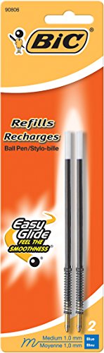 ''BIC PEN Refill for Wide Body/Velocity/Clear Click, Medium Point, Pack of 2, Blue - MRC21-B-BLU''