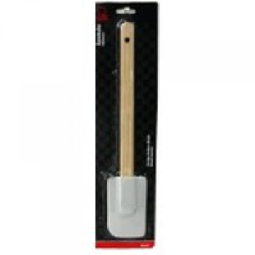 ''CHEF CRAFT 20632 Spatula, Silicone Rubber Blade, Flex Blade Wood Handle, EA''