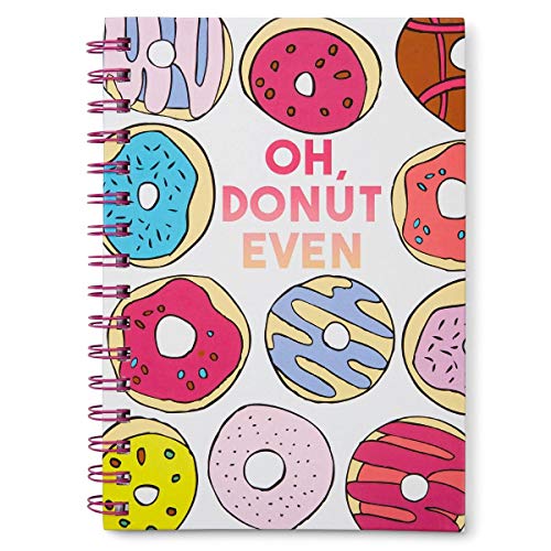 ''Oh Donut Even Hardcover Spiral NOTEBOOK, Multi''