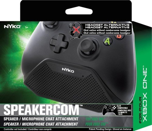 Nyko SpeakerCom - Headset Alternative Controller Attachment with Push to Talk Button for Xbox One