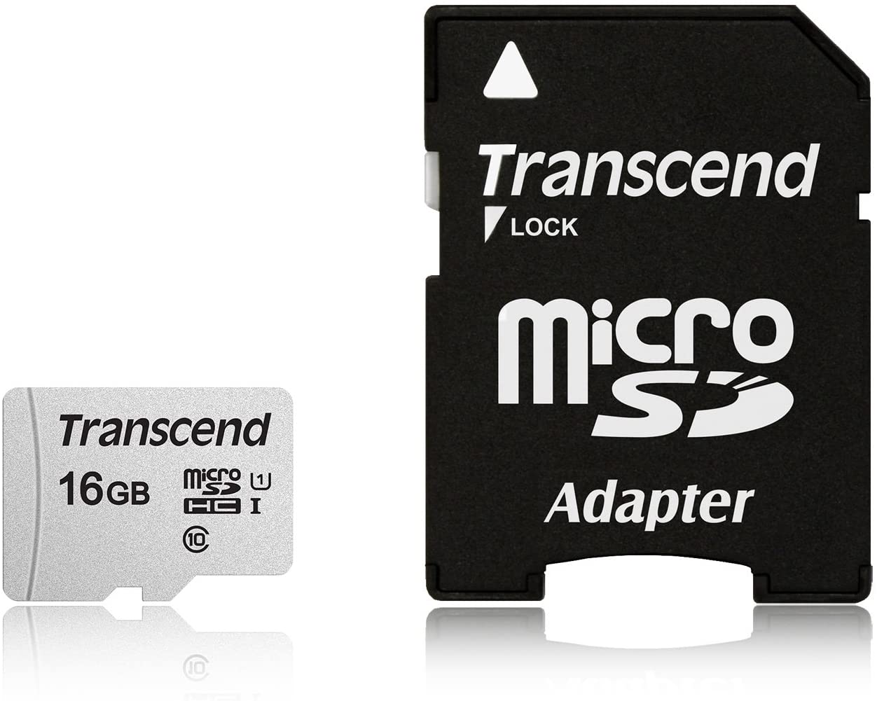 Transcend 16GB MicroSDXC/SDHC 300S Memory Card TS16GUSD300S-A