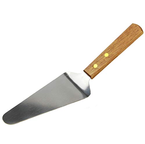 ''Chef CRAFT Wood Handle Pie Server, 9.5'''', Brown''