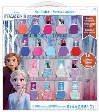 ''Townley Girl DISNEY Frozen 2 Non-Toxic Peel-Off Nail Polish Set for Girls, Glittery and Opaque Colo