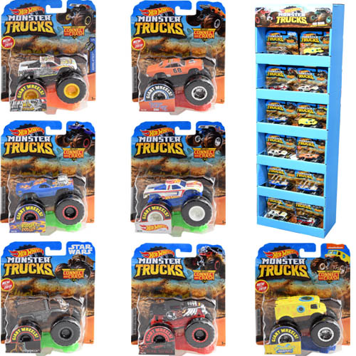 Product Image - Hot Wheels Monster Trucks Abyss Mal 27/50 Connect and Crash car