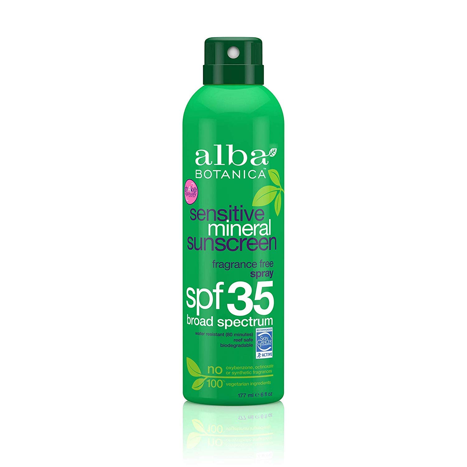 ''Alba Botanica Fragrance Free Sensitive Mineral SPF 35 SUNSCREEN, 6 oz.''