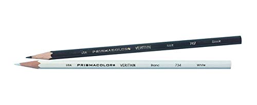 ''Prismacolor Verithin Colored PENCIL, White (Pack of 12)''