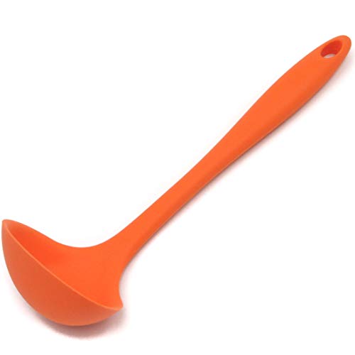 ''Chef CRAFT Premium Silicone Ladle, 11.25'''', Orange''