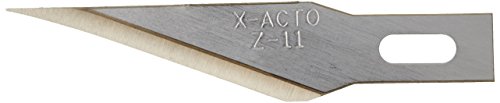 ''X-ACTO Z Series Light-Weight Replacement Blade, No 11, 4-7/8 in L, Stainless Steel Blade, GOLD Hue,