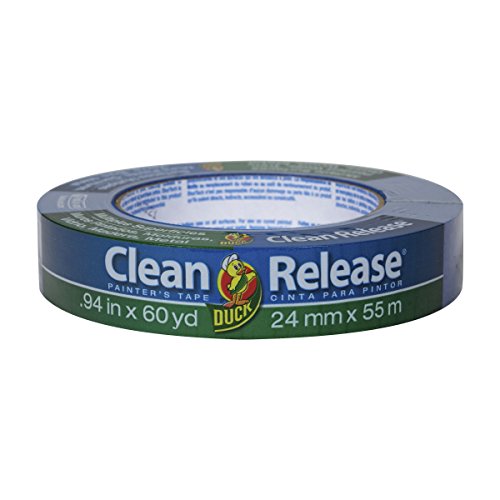 Duck Blue Clean Release Masking TAPE 24mm x 55m indoor painting and decorating multi surfaces preven