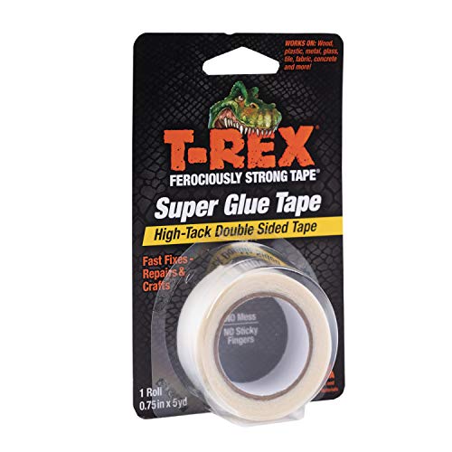 ''T-Rex Double Sided Super Glue TAPE, 0.75 Inches by 5 Yards''