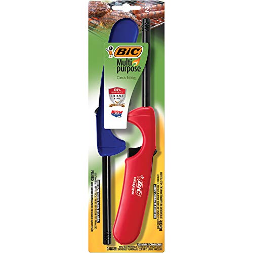 ''BIC Multi-purpose Classic Edition LIGHTER, Assorted Colors, 2-Pack''