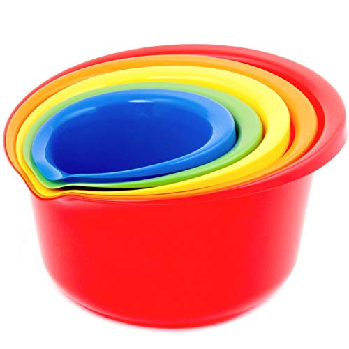 ''Chef CRAFT Select Mixing Bowl Set, 5 Piece, Multiple Color''