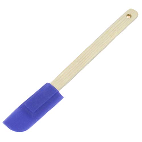 ''Chef CRAFT 21374 Small Silicone Spatula - Wood, 9.5'''', Color May Vary''