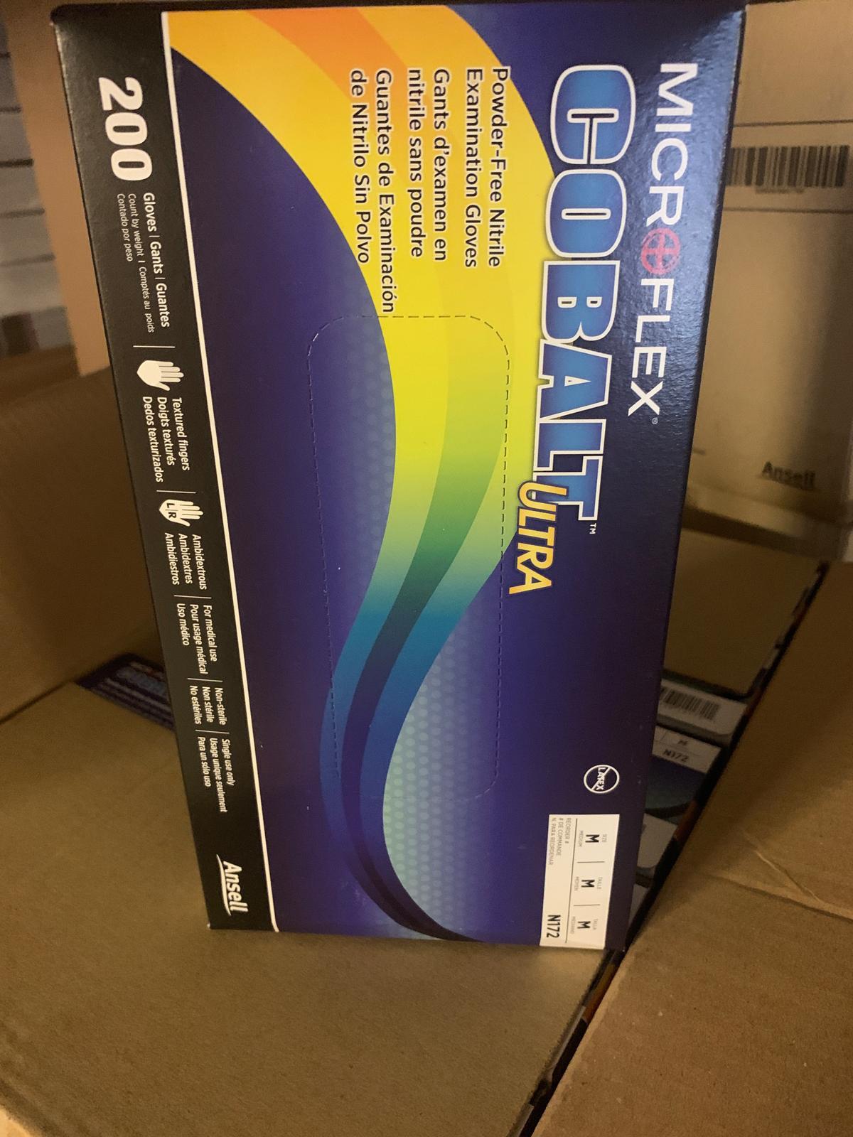 Microflex Nitrile GLOVES (250 per box / 10 boxes per carton / Total 2500 GLOVES) (M)