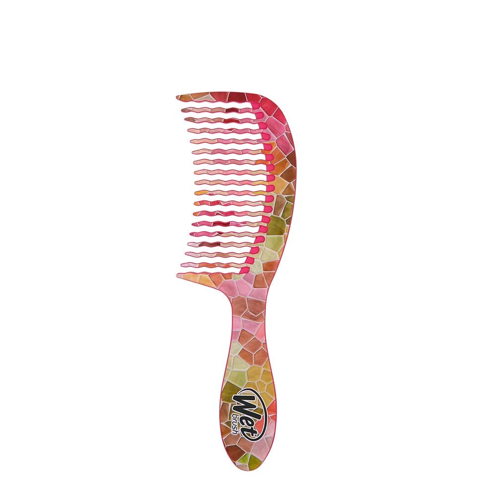Wet Brush HAIR Comb Detangler Wide Tooth Comb for All HAIR Types (Multi-Color Tile)