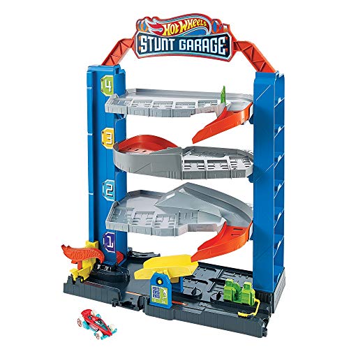 HOT WHEELS City Stunt Garage Play Set Gift Idea for Ages 3 to 8 Years