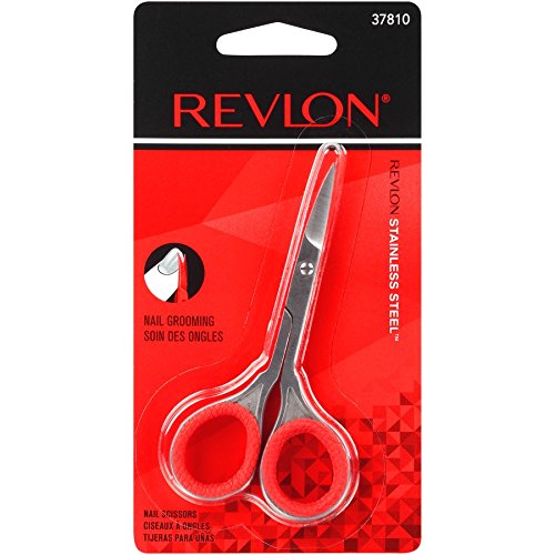 ''Revlon NAIL Scissors, Curved Blade, Made with Stainless Steel''