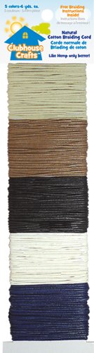 Natural Cotton Braiding Cord 5-Colors