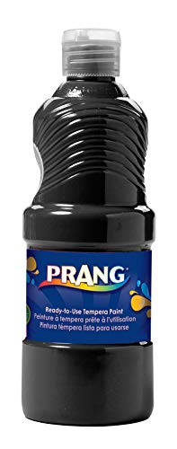 ''Prang Ready-to-Use Liquid Tempera PAINT, 16-Ounce Bottle, Black (21608)''
