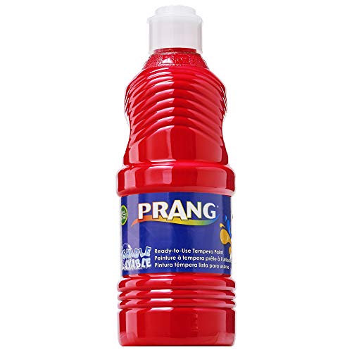 ''PRANG Ready-to-Use Washable Tempera PAINT, 16-Ounce Bottle, Red (10701)''