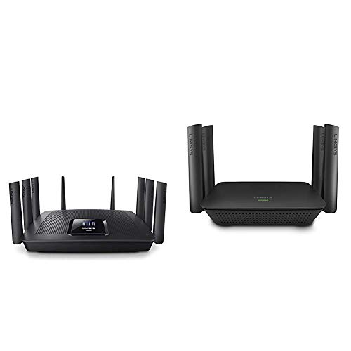 ''Linksys Tri-Band WiFi Router for Home (Max-Stream AC5400 MU-Mimo Fast Wireless Router) Bundle with 