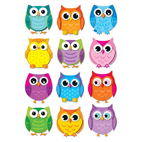 ''Carson Dellosa ? Colorful Owls Colorful Cut-Outs, Classroom Dcor, 36 PIECES''