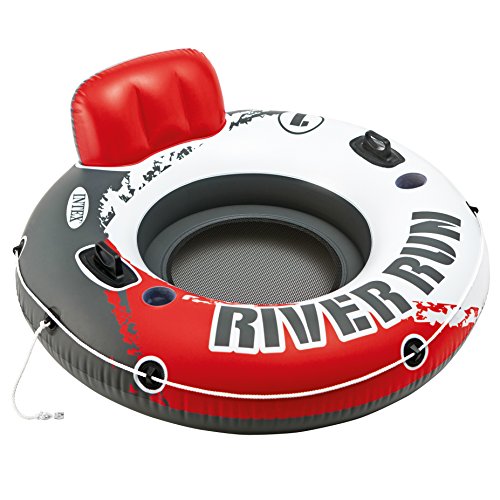 ''Intex Red River Run 1 Fire Edition Sport Lounge, Inflatable Water Float, 53'''' Diameter''