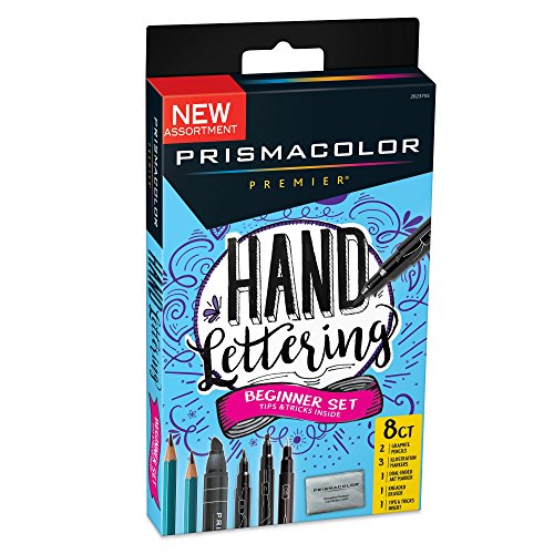 ''Prismacolor Premier Beginner Hand Lettering Set with Illustration Markers, Art Markers, PENCILs, Er