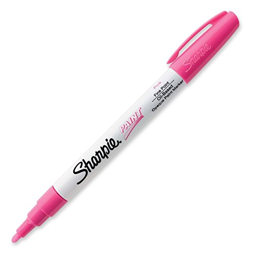 ''Sharpie Oil-Based PAINT Marker, Fine Point, Pink, 1 Count - Great for Rock PAINTing (35540)''