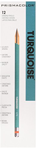 ''Prismacolor Turquoise Drawing PENCIL, HB, 1.98 mm, 12 Count (2262)''