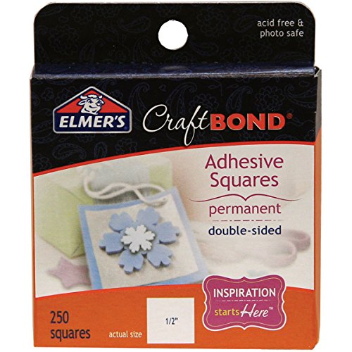 ''Elmer's, Permanent, CRAFTBond Adhesive, 250 Squares, 250-Pack''