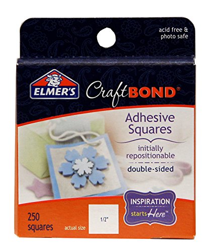 ''Elmer's CRAFTBond Adhesive Squares, Repositionable, 250 Squares''